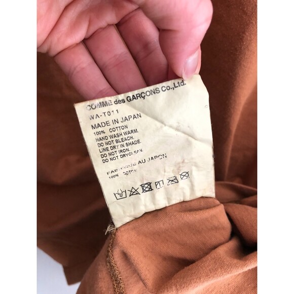 Junya Watanabe Man x Carhartt Long Sleeve Tee Dark Beige/ White Size S - Picture 9 of 9